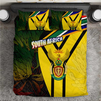 South Africa Coat Of Arms Bedding Set Protea Unity Heritage