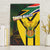 South Africa Coat Of Arms Canvas Wall Art Protea Unity Heritage