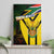 South Africa Coat Of Arms Canvas Wall Art Protea Unity Heritage
