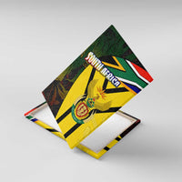 South Africa Coat Of Arms Canvas Wall Art Protea Unity Heritage