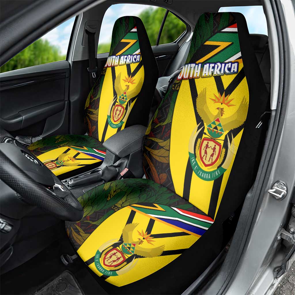South Africa Coat Of Arms Car Seat Cover Protea Unity Heritage
