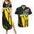 South Africa Coat Of Arms Couples Matching Summer Maxi Dress and Hawaiian Shirt Protea Unity Heritage