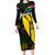 South Africa Coat Of Arms Family Matching Long Sleeve Bodycon Dress and Hawaiian Shirt Protea Unity Heritage