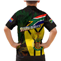 South Africa Coat Of Arms Family Matching Mermaid Dress and Hawaiian Shirt Protea Unity Heritage
