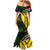 South Africa Coat Of Arms Family Matching Mermaid Dress and Hawaiian Shirt Protea Unity Heritage