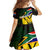 South Africa Coat Of Arms Family Matching Puletasi and Hawaiian Shirt Protea Unity Heritage