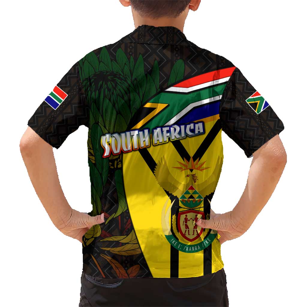 South Africa Coat Of Arms Hawaiian Shirt Protea Unity Heritage