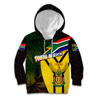 South Africa Coat Of Arms Kid Hoodie Protea Unity Heritage
