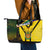 South Africa Coat Of Arms Leather Tote Bag Protea Unity Heritage