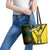 South Africa Coat Of Arms Leather Tote Bag Protea Unity Heritage