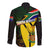 South Africa Coat Of Arms Long Sleeve Button Shirt Protea Unity Heritage