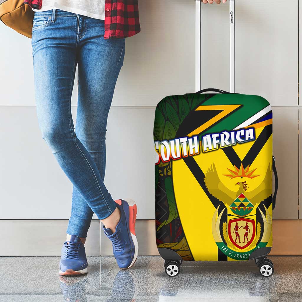 South Africa Coat Of Arms Luggage Cover Protea Unity Heritage