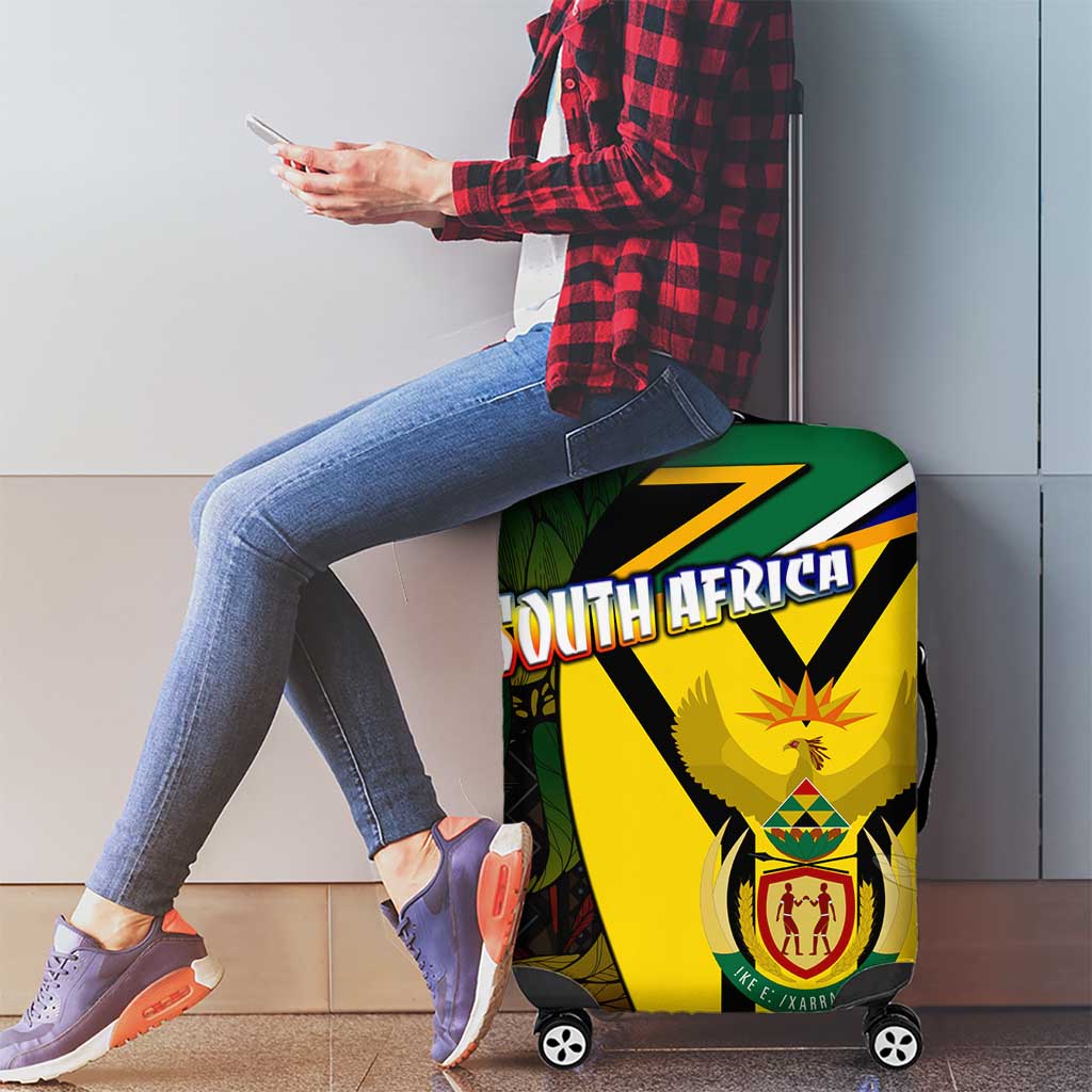 South Africa Coat Of Arms Luggage Cover Protea Unity Heritage