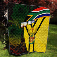 South Africa Coat Of Arms Quilt Protea Unity Heritage