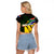 South Africa Coat Of Arms Raglan Cropped T Shirt Protea Unity Heritage