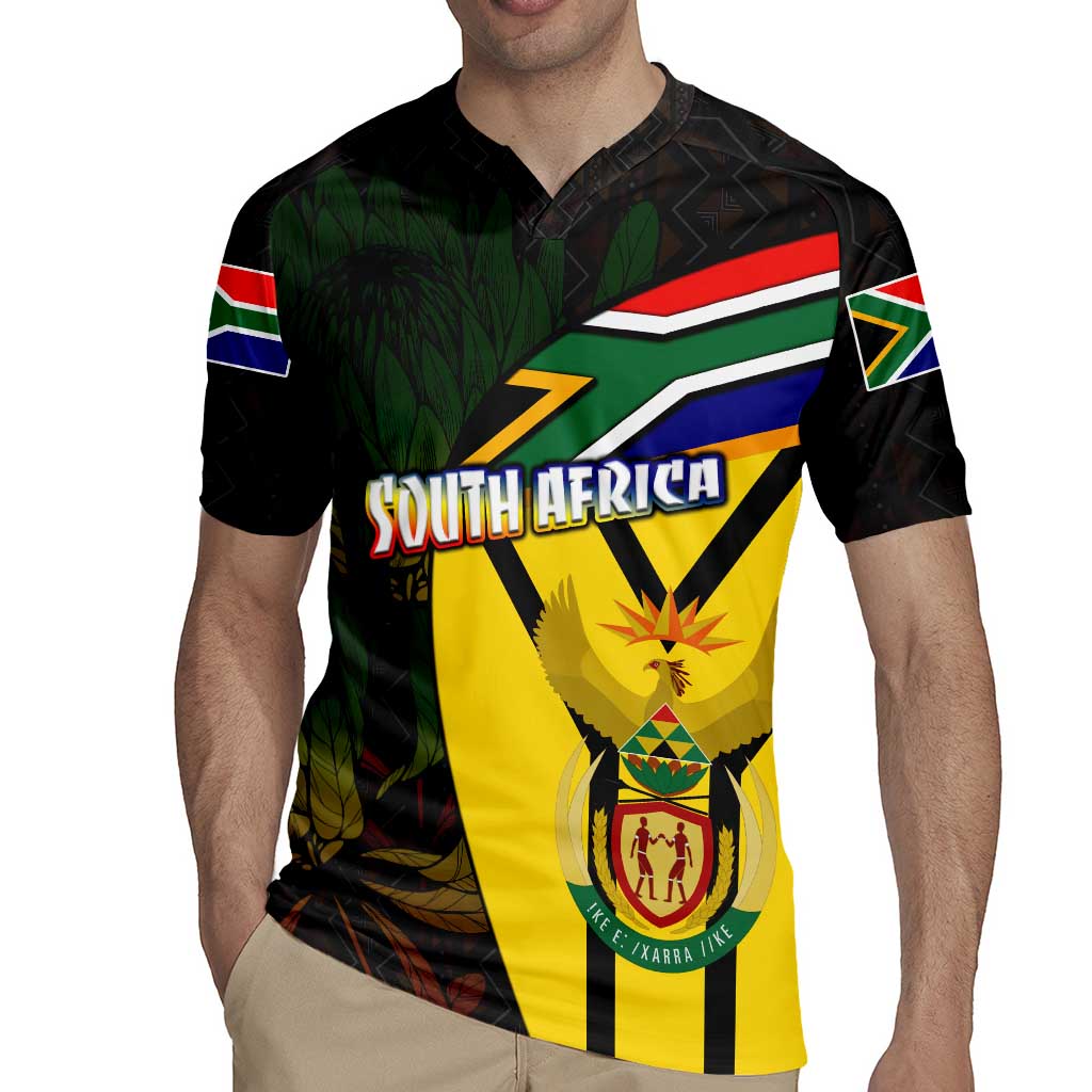 South Africa Coat Of Arms Rugby Jersey Protea Unity Heritage