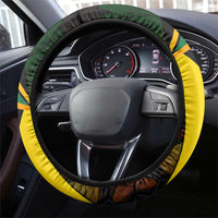 South Africa Coat Of Arms Steering Wheel Cover Protea Unity Heritage