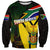 South Africa Coat Of Arms Sweatshirt Protea Unity Heritage
