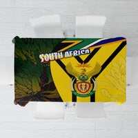 South Africa Coat Of Arms Tablecloth Protea Unity Heritage