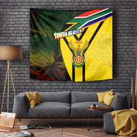 South Africa Coat Of Arms Tapestry Protea Unity Heritage