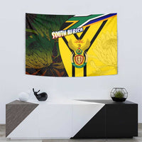 South Africa Coat Of Arms Tapestry Protea Unity Heritage
