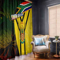 South Africa Coat Of Arms Window Curtain Protea Unity Heritage