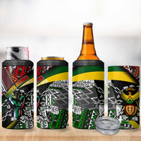 South Africa Never Give Up 4 in 1 Can Cooler Tumbler SA Fist of Freedom