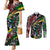 South Africa Never Give Up Couples Matching Mermaid Dress and Long Sleeve Button Shirt SA Fist of Freedom