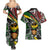 South Africa Never Give Up Couples Matching Summer Maxi Dress and Hawaiian Shirt SA Fist of Freedom