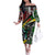 South Africa Never Give Up Family Matching Off The Shoulder Long Sleeve Dress and Hawaiian Shirt SA Fist of Freedom