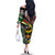 South Africa Never Give Up Family Matching Off The Shoulder Long Sleeve Dress and Hawaiian Shirt SA Fist of Freedom
