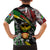 South Africa Never Give Up Family Matching Off Shoulder Maxi Dress and Hawaiian Shirt SA Fist of Freedom