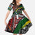 South Africa Never Give Up Family Matching Off Shoulder Maxi Dress and Hawaiian Shirt SA Fist of Freedom