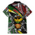 South Africa Never Give Up Family Matching Off Shoulder Maxi Dress and Hawaiian Shirt SA Fist of Freedom