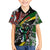 South Africa Never Give Up Family Matching Off Shoulder Maxi Dress and Hawaiian Shirt SA Fist of Freedom