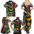 South Africa Never Give Up Family Matching Summer Maxi Dress and Hawaiian Shirt SA Fist of Freedom