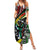 South Africa Never Give Up Family Matching Summer Maxi Dress and Hawaiian Shirt SA Fist of Freedom