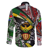 South Africa Never Give Up Family Matching Tank Maxi Dress and Hawaiian Shirt SA Fist of Freedom