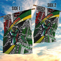 South Africa Never Give Up Garden Flag SA Fist of Freedom