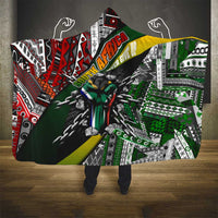 South Africa Never Give Up Hooded Blanket SA Fist of Freedom