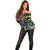 South Africa Never Give Up Off Shoulder Sweater SA Fist of Freedom