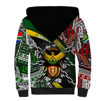 South Africa Never Give Up Sherpa Hoodie SA Fist of Freedom