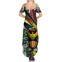 South Africa Never Give Up Summer Maxi Dress SA Fist of Freedom