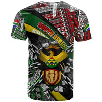 South Africa Never Give Up T Shirt SA Fist of Freedom