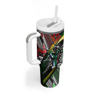 South Africa Never Give Up Tumbler With Handle SA Fist of Freedom