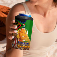 Nelson Mandela Happy Freedom Day 4 in 1 Can Cooler Tumbler South Africa Heritage Victory Art