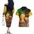 Nelson Mandela Happy Freedom Day Couples Matching Off The Shoulder Long Sleeve Dress and Hawaiian Shirt South Africa Heritage Victory Art