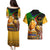 Nelson Mandela Happy Freedom Day Couples Matching Puletasi and Hawaiian Shirt South Africa Heritage Victory Art