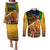 Nelson Mandela Happy Freedom Day Couples Matching Puletasi and Long Sleeve Button Shirt South Africa Heritage Victory Art