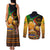 Nelson Mandela Happy Freedom Day Couples Matching Tank Maxi Dress and Long Sleeve Button Shirt South Africa Heritage Victory Art